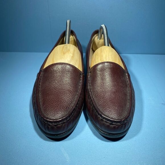 SAS Womens Simplify Brown Leather Moc Toe Slip On Loafers Comfort Shoes 7,5M - Picture 3 of 8